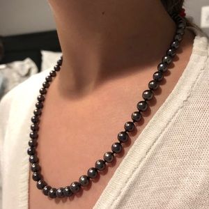 16 inch strand of chocolate pearls